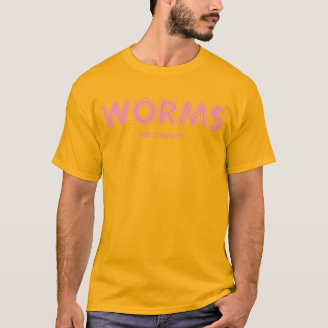 Shirt-Werbewürmer als Lebensmittel T-Shirt (Vorderseite)