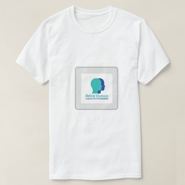 Shirt wird als menschliches Weiß gedruckt (Design vorne)