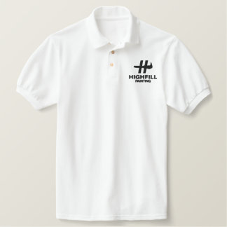 Shirt zum Anmalen von Polo bestickt
