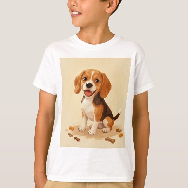 Shirt zum Beagle - Kinder (Vorderseite)