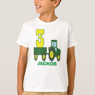Shirt zum Geburtstag von Traktoren - personalisier