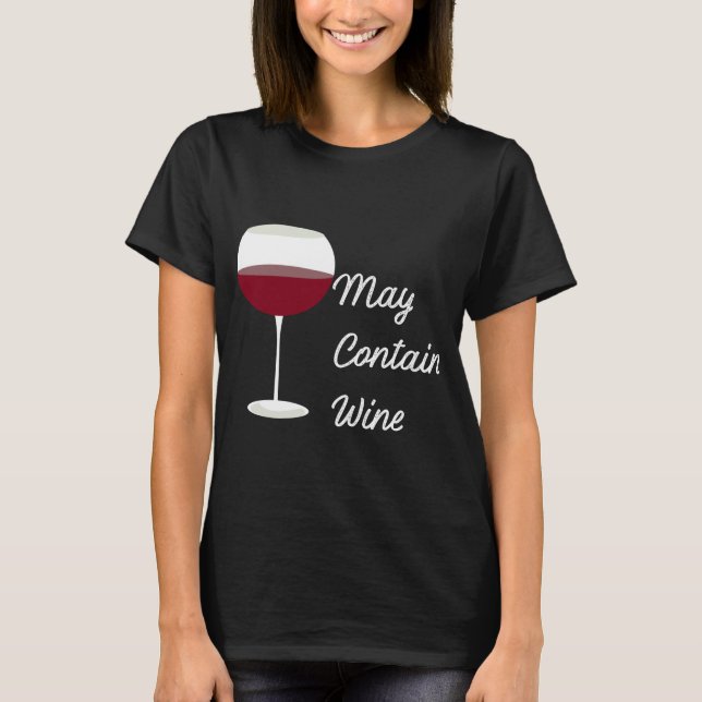 Shirt zum Trinken von Wein (Vorderseite)
