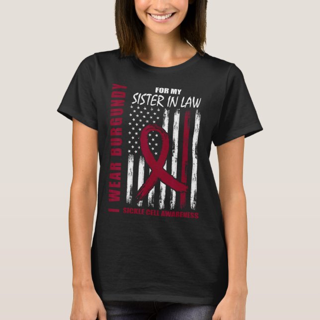 Shirt zur Aufklärung von Burgund-Sichelzellen (Vorderseite)