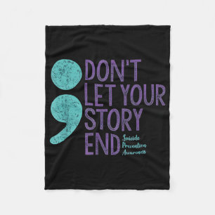 Shirt zur Bewusstseinsbildung für Selbstmord für F Fleecedecke
