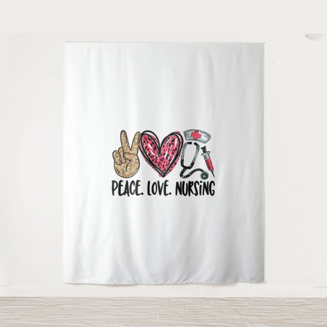Shirt zur Pflege von Lieben Wandteppich (Vorderseite)