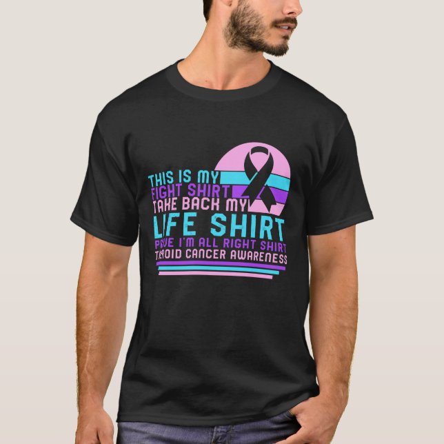 Shirt zur Schilddrüsenkrebserkennung, das ist mein (Vorderseite)