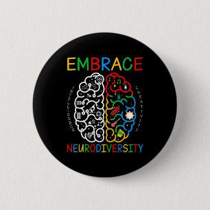 Shirt zur Sensibilisierung für Autismus Embrase Ne Button