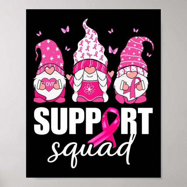 Shirt zur Sensibilisierung für Brustkrebs für weib Poster (Vorne)