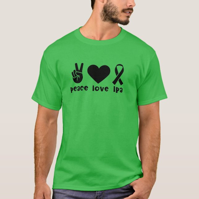 Shirt zur Sensibilisierung für die Liebe des Fried (Vorderseite)