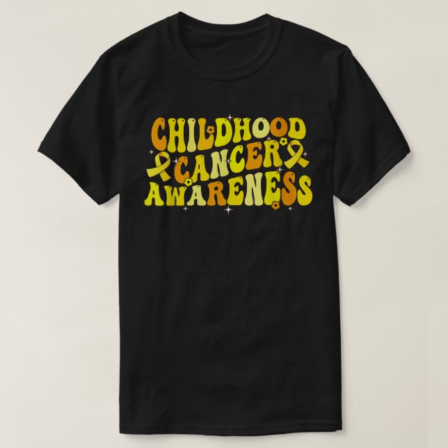 Shirt zur Sensibilisierung für Krebs im Kindesalte (Design vorne)