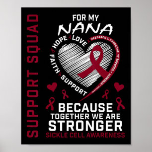 Shirt zur Sensibilisierung für Sichelzellen Nana S Poster