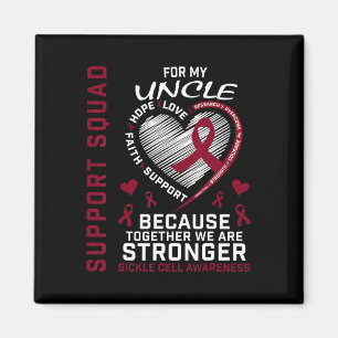 Shirt zur Sensibilisierung für Sichelzellen Onkel  Magnet