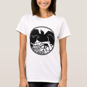 Shirts der Raven Art Damen Crow