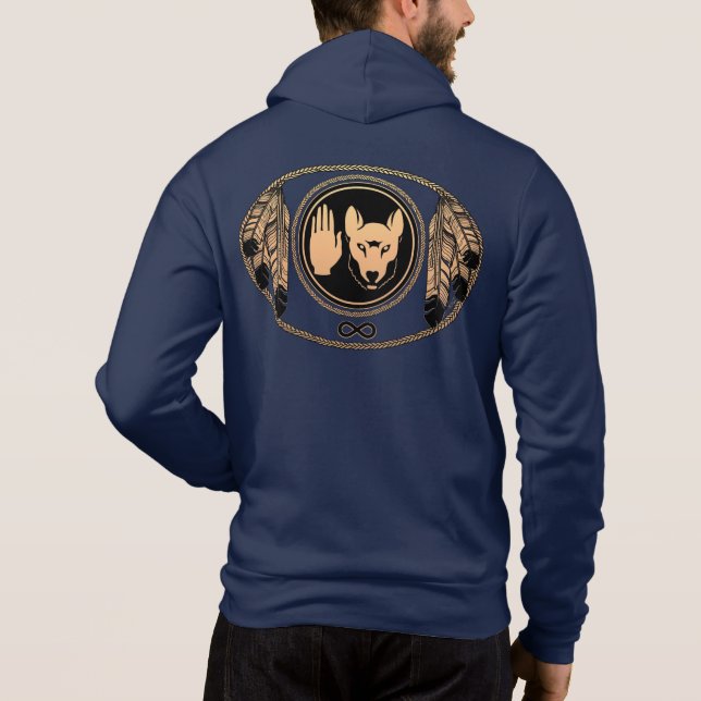 Shirts der Rebellion der First Nation Hoodie Triba (Rückseite)