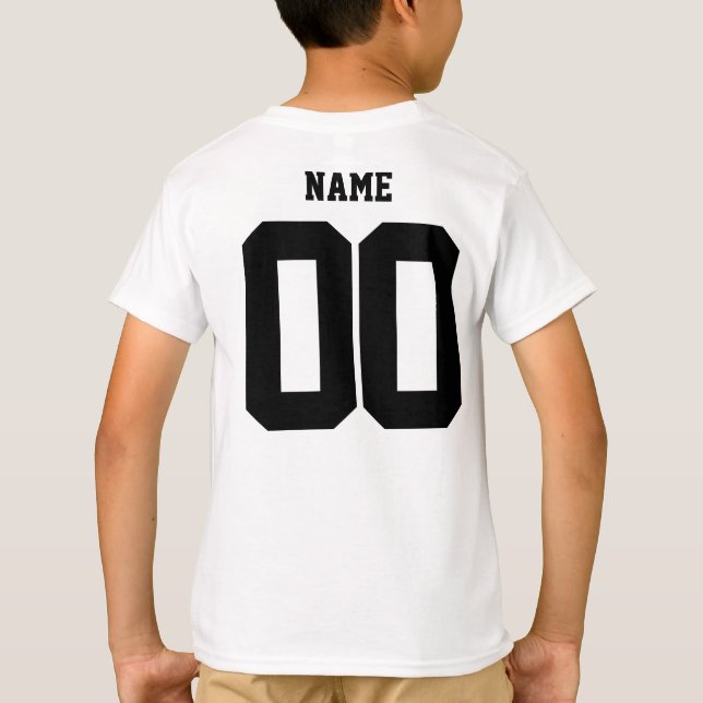 Shirts für benutzerdefinierte Familien, Name Junge (Rückseite)