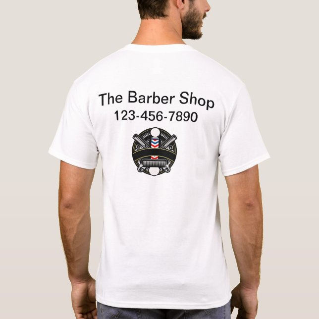 Shirts für coole Barber Shop-Logos (Rückseite)