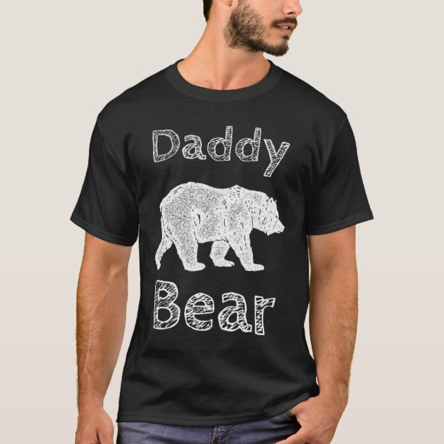 Shirts für Männer Funny Daddy Bären T Shirt Vather (Vorderseite)