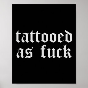 Shirts für Männer in sonniger Tattoos Poster