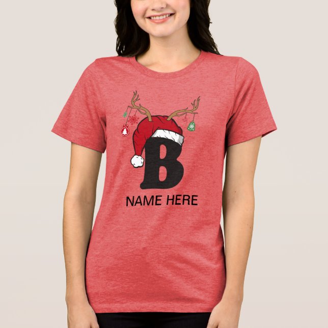 Shirts für personalisierte Weihnachtsfamilien (Vorderseite)
