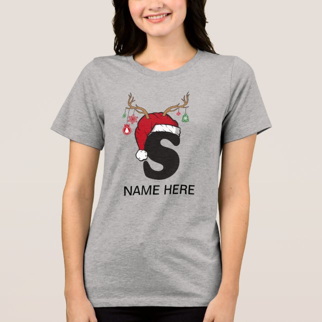 Shirts für personalisierte Weihnachtsfamilien (Vorderseite)