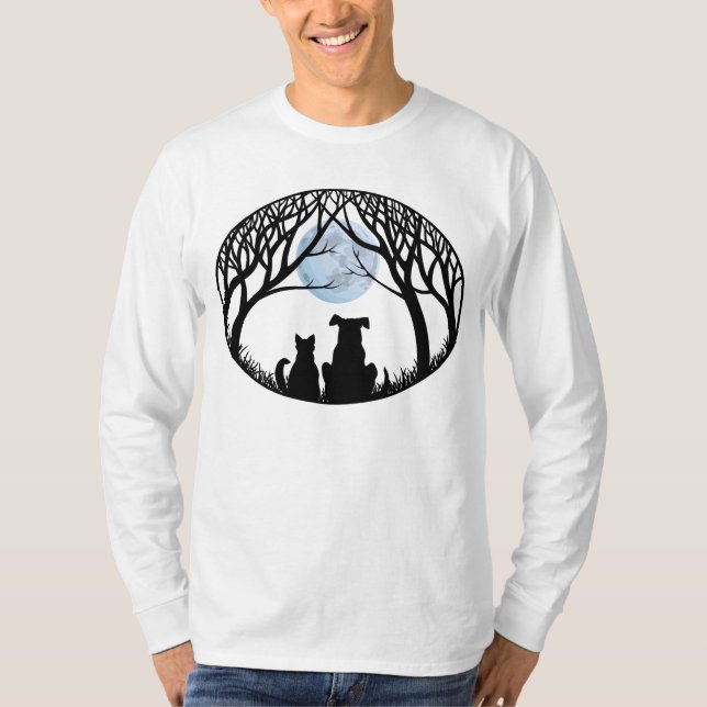 Shirts Hund & Katze Beste Freunde individuelle Shi (Vorderseite)