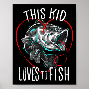 Shirts jagen diese Lieben, um zu fischen Poster