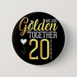 Shirts zum 20-jährigen Jubiläum für Ehepaare Button