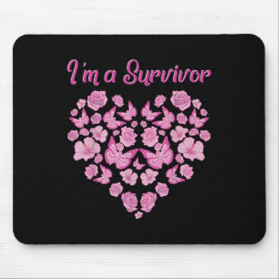 Shirts zur Brustkrebserkrankung bei Frauen im Rahm Mousepad