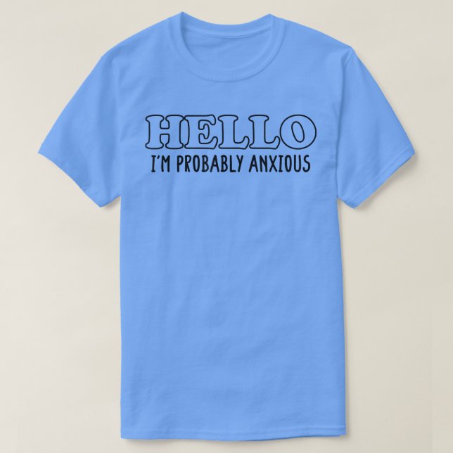 Shirts zur psychischen Gesundheit Hallo ich bin wa (Design vorne)