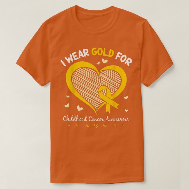 Shirts zur Sensibilisierung für Krebs im Kindesalt (Design vorne)
