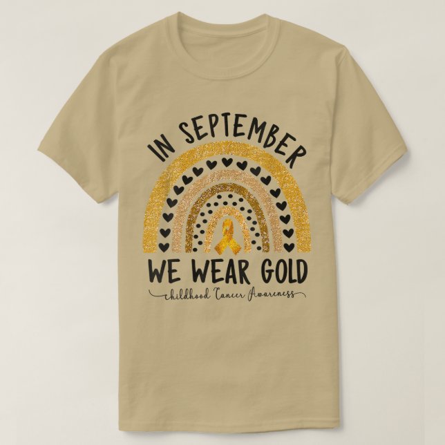 Shirts zur Sensibilisierung für Krebs im Kindesalt (Design vorne)