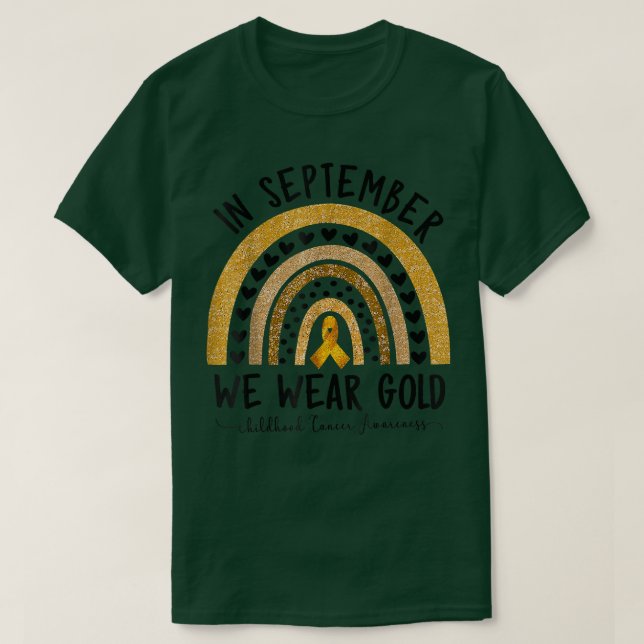 Shirts zur Sensibilisierung für Krebs im Kindesalt (Design vorne)