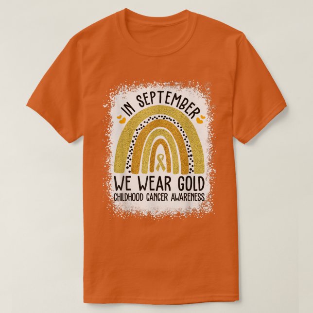 Shirts zur Sensibilisierung für Krebs im Kindesalt (Design vorne)
