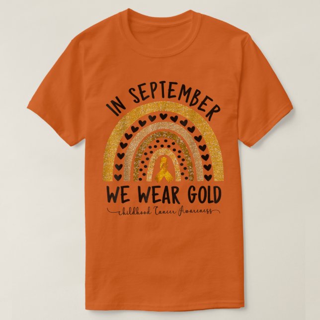 Shirts zur Sensibilisierung für Krebs im Kindesalt (Design vorne)