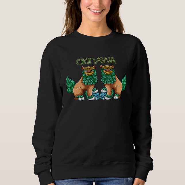 Shisa Dog  Guardian Lions Okinawa Japan Sweatshirt (Vorderseite)