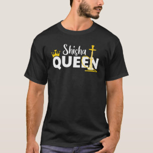 Shisha Königin Krone Wasserpfeife Rauch Dampf T-Shirt