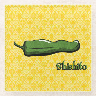 Shishito Chili Pepper Glass Untersetzer