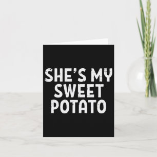 Shit my Sweet Potato Matching Couples Erntedank Karte