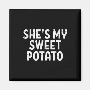 Shit my Sweet Potato Matching Couples Erntedank Magnet