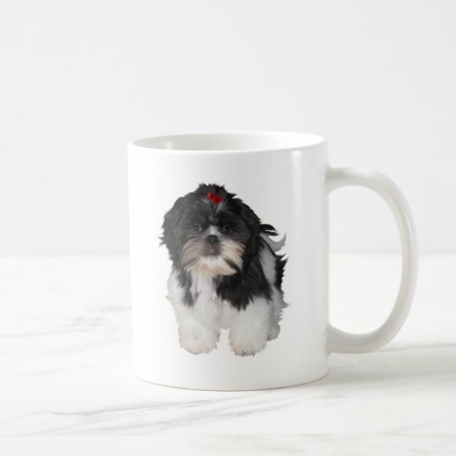 Shitzu Shih Tzu Puppy Hunde Kaffeetasse (Rechts)