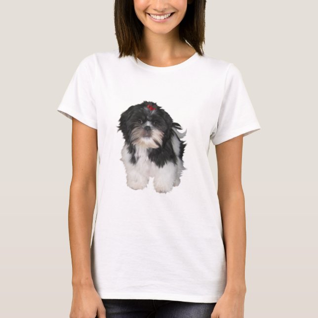 Shitzu Shih Tzu Puppy Hunde T-Shirt (Vorderseite)