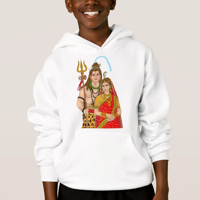 Shiv Parvati Hoodie (Vorderseite)