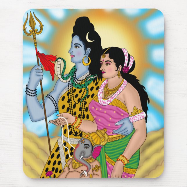 Shiv Parvati-Mausepad Mousepad (Vorne)