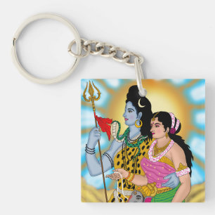 Shiv Parvati Schlüsselanhänger
