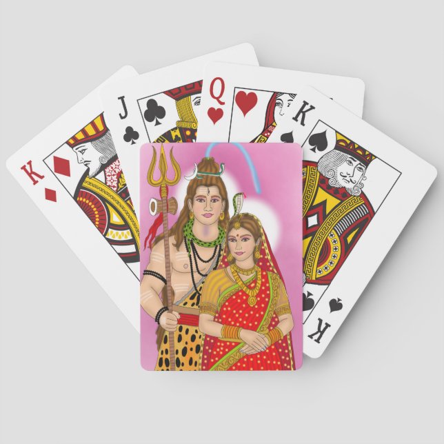 Shiv Parvati Spielkarten (Rückseite)