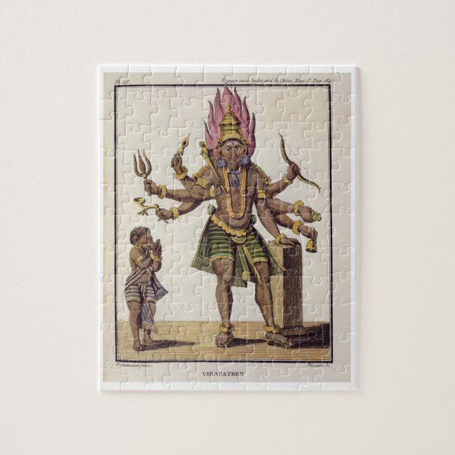 Shiva als Virapatren, Lord mit dem schlecht (Vertikal)
