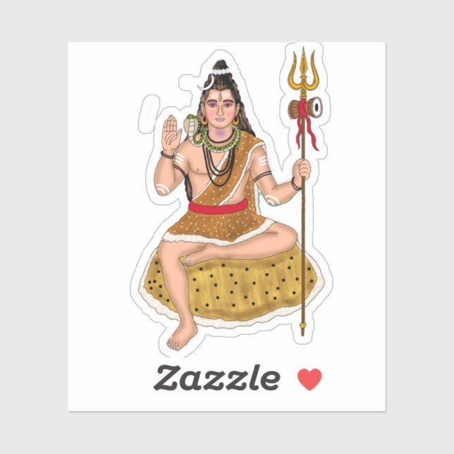 Shiva-Aufkleber Aufkleber (Blatt)