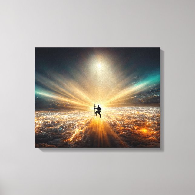 Shiva beleuchtet das Universum Leinwanddruck (Vorderseite)