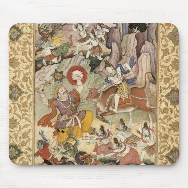Shiva, das den Dämon Andhaka, c.1585-90 tötet Mousepad (Vorne)
