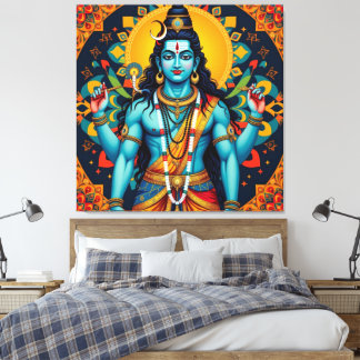 SHIVA DER ZERSTÖRER-4 LEINWANDDRUCK